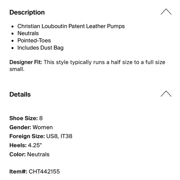 Christian Louboutin Nude Patent Leather Pump Heels - Picture 7 of 15